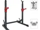 Rack Da Squat Regolabile, Multifunzione Porta Manubri Da Squat Con Portabilancieri Ad Alte...