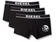 Diesel UMBX-SHAWNTHREEPACK, Slip Uomo, Nero (Black/Black/Black 01-0Tanl), M, Pacco da 3