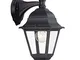 Philips Massive Lanterna da Esterno Lima, Alluminio e Vetro, Attacco E27, IP44, Nero, Lamp...