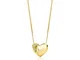 Orovi Collana Doona Cuore Oro Giallo con Diamanti Naturali, Oro Vero 18KT 750, Catenina Or...