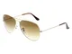 Ray-Ban Occhiali da Sole Unisex-Adulto, Oro (Gold), 55 mm