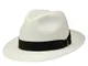 Borsalino Cappello da panama in paglia bianco e nero (712-3). 63