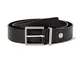 Calvin Klein Cintura Uomo Casual Belt 3.5 cm Cintura in Pelle, Nero (Black), 110 cm