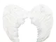 Ali angelo in piume colore bianco - carnevale - misura 45 x 35 cm - Idea regalo - bambini...