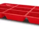 Guardini Juliette, Stampo con 9 Mini Plumcake 17x29,5cm, Silicone alimentare, Colore rosso