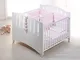 ZStyle Lettino culla bambini gemelli in legno letto azzurra design infanzia neonato (Bianc...