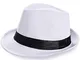 Coucoland Panama Cappello Estivo da Uomo Fedora Trilby Bogart, Cappello da Sole in Paglia...