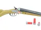 Toyland® 75cm Doppio Fucile a Western Botte con Effetti Sonori e Espulsione Shells