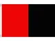 AZ FLAG Bandiera Rosso E Nero 90x60cm - Bandiera Rossa E Nera 60 x 90 cm