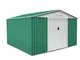 Gardiun Conventry - Casetta in metallo, 9,66 m², colore: Verde