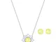 Swarovski Set Sunshine, bianco, placcatura mista