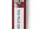 Durable 195703 - Key Clip, portachiavi, rosso, confezione da 6 pezzi