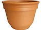 VASO BORDO IN TERRACOTTA PER PIANTE E FIORI; DIAMETRO CM. 50, ALTEZZA CM. 38. MADE IN ITAL...