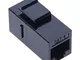 RJ45 Accoppiatore di Keple | RJ45 Presa Connettore Plug Ethernet Femmina a Femmina Adattat...