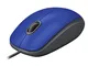 Logitech M110 Mouse USB cablato, pulsanti silenziosi, design confortevole per l'uso a gran...
