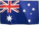 Runesol Australia Bandiera Nazionale 3x5, 91x152cm, Striscione Aus, The Ashes, Occhiello I...