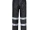 Pantaloni Impermeabili da Uomo ad Alta visibilità con Protezione da Pioggia (M, Nero, m)