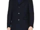 Marchio Amazon - find. - Wool Mix Smart Coat, Giubbotto Uomo, Blu (Navy), S, Label: S