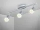 B.K.Licht Plafoniera LED, include 3 lampadine LED GU10 da 3W, luce calda, faretti da soffi...