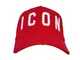 DSQUARED2 Cappello Baseball Icon Uomo Rosso