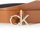 Calvin Klein CK Logo Belt 30mm Cintura, Cognac, 95 cm Donna