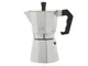 Home Caldo Caffè, Caffettiera Moka per Espresso, 6 tazze, Alluminio, Grigio
