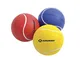 Schildkröt Funsports - Set di 3 Palline Morbide, Ø 7cm, Schiuma PU, Buon Salto, Giallo/Ros...