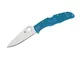 Spyderco Taschenmesser Blau, Endura Flat Ground-Coltellino Tascabile Unisex-Adult, Blu, 17...