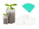 KINGLAKE 200 pezzi tessuto non tessuto Plant Seedling sacchetti biodegradabili Grow alleva...