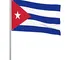 Bandiera Cuba Breeze Bandiera 9 x 9 cm Poliestere Banner con Occhielli, Durevole Giardino...