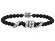 Montblanc Bracciale Rouge et Noir Argento, 68 12405468 Marchio, taglia unica, Metallo, Non...