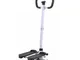 GLxlsbz Step Machine con Maniglie Twister Stepper Regolabili con Manubrio, Aerobic Step Fi...