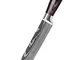 Yushu Coltello da Cucina, Coltello Damasco, Coltello Professionale Giapponese, Lama in Acc...