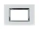 SANDASDON SD88003-PG Placca 3M Bianco Plexiglass Compatibile Bticino Living