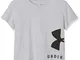 Under Armour Sportstyle Tee, Maglietta A Maniche Corte Bambina, Grigio, YMD