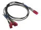 DELL QSFP28 - 4 x SFP28, 3 m cavo a fibre ottiche Black,Red