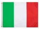 Lixure Bandiera Italia - Bandiera Italiana Tricolore 90 x 150 cm - Durevole Bandiera Ricam...