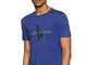 Calvin Klein Monogram Logo Slim Tee Camicia, Blueprint/CK Black, M Uomo