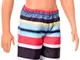 Barbie- Ken Beach Bambola Costume a Righe Giocattolo per Bambini 3+ Anni, GHW43