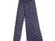 Kiton cravatta sette pieghe da uomo blu, UCRVKRC04G3602002