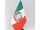 AZ FLAG Bandiera da Tavolo STENDARDO PRESIDENZIALE d'Italia 21x14cm - Piccola BANDIERINA I...