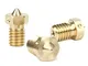 Genuine E3D Brass Nozzle Triple Pack 0.4mm, 0.6mm for V6 HotEnd 3D Printer (1.75mm, 0.4mm)