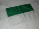 generisch Bandiera Verde e Bianco, 30 x 45 cm, con Orlo