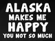 Notebook Planner Alaska Makes Me Happy Moose funny Yukon Gold Mining AK funny Premium funn...