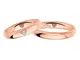 Fedi Polello In Oro Rosa 18 Kt 750/1000 Con Diamanti A Forma Di Cuore 2977 Dr-ur, 14
