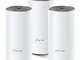 TP-LINK Deco E4 (3-pack) Dual-band (2.4 GHz/5 GHz) Wi-Fi 5 (802.11ac) Bianco, Grigio 2 Int...