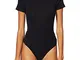 Marchio Amazon - MERAKI Body in Cotone Donna, Nero (Black), XXL, Label: XXL