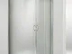 Box doccia angolare porta scorrevole 65x100 cm opaco altezza 180 cm