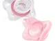 Ciuccio Physio Mini Soft "Tutto silicone", 2-6 m, rosa e neutro, colore: rosa