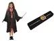 Ciao-Hermione Granger costume travestimento bambina originale Harry Potter, Colore Nero, 1...